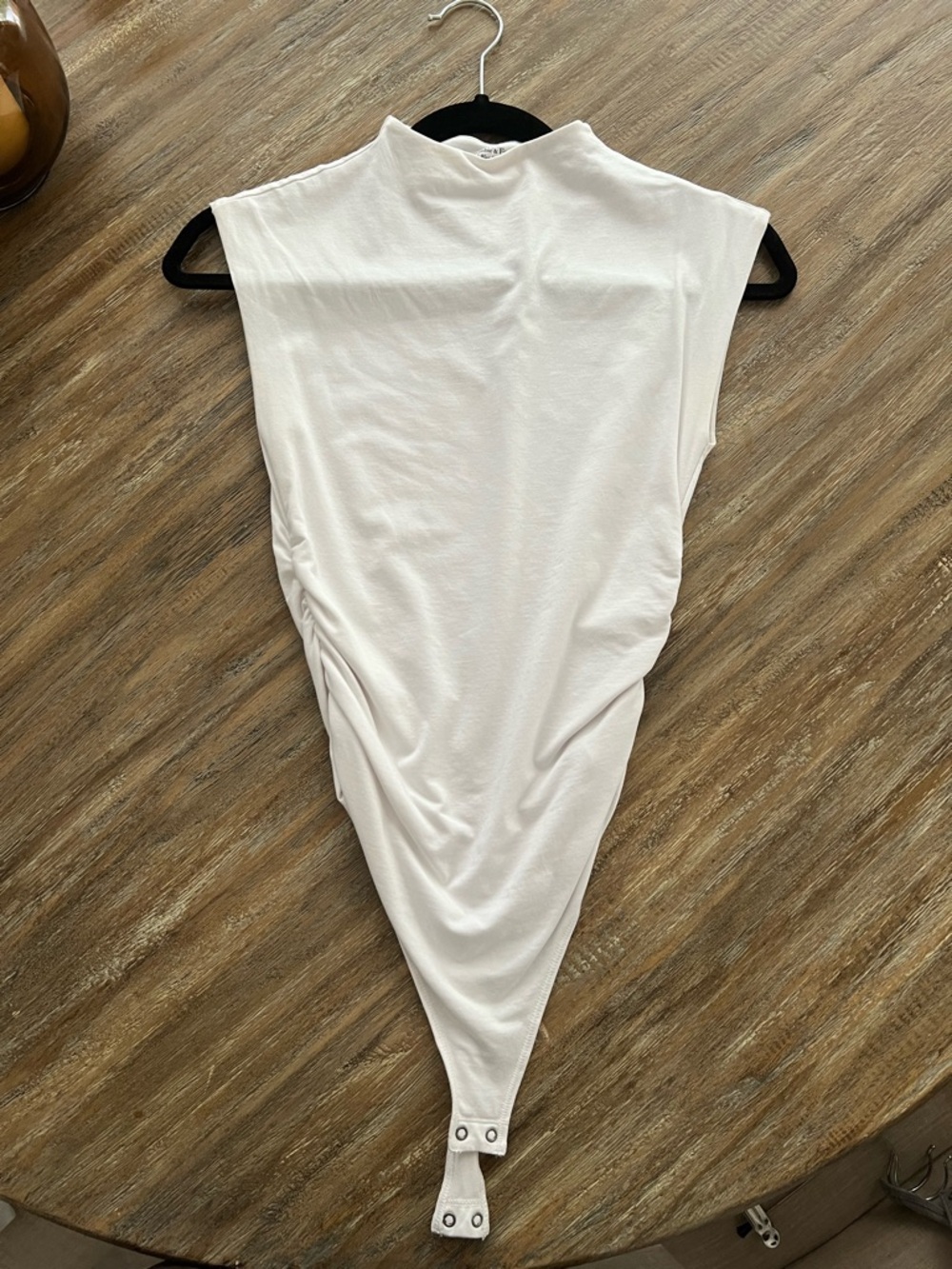 A&F White High Neck Body Suit - Size S